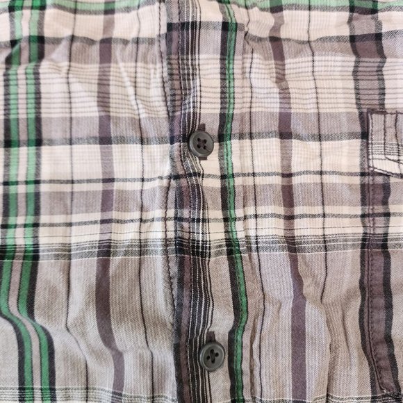 Mossimo Supply Co. Shirt Men's Size 2XL Checked Long Sleeve Button Down Casual - Picture 9 of 13